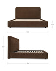 Simon - Queen Storage Bed - Brown