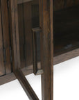 Troy - Reclaimed Oak 4 Door Buffet - Suede Brown