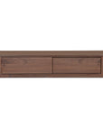 Round - Off Floating Console Table - Walnut / Brown
