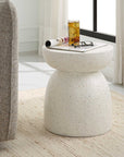 Inhale - Cast Accent Table - White