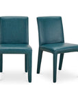 Monte - Dining Chair Vegan Leather (Set of 2) - Teal