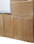 Ayanna - Wood Mirror - Gray Washed