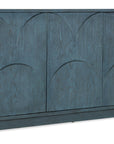 Melange - Round Valley Three Door Entertainment Credenza - Blue