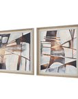 Vetrina - Framed Abstract Prints (Set of 2) - Gray