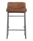 Starlet - Leather Open Road Counter Stool (Set of 2) - Brown