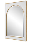 Crisanta - Gloss White Arch Mirror