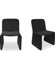 Ella - Outdoor Dining Chair (Set of 2) - Charcoal / Gray