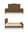 Eve - King Bed - Brown