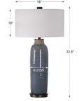 Vicente - Slate Table Lamp - Blue