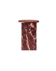 Grace - Accent Table Levante Marble - Red / Rosso