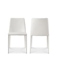 Nora - Vegan Leather Dining Chair (Set of 2) - White