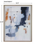 Variant - Abstract Framed Print - Blue