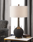 Arnav - Textured Lamp - Black