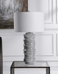 Waves - Table Lamp - Blue & White