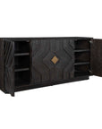 Faulkner - 4 Door Cabinet - Black