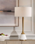 Avola - White Marble Table Lamp