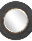 Saul - Round Mirror - Black