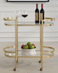 Isabelle - Gold Bar Cart