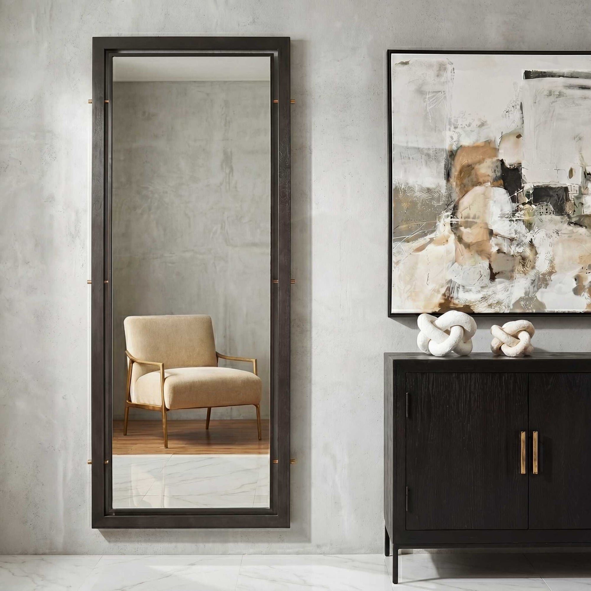 Westley - Tall Mirror - Bronze