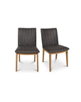 Demi - Leather Dining Chair (Set of 2) - Brown