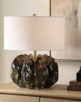 Jaudon - Glass Table Lamp - Brown
