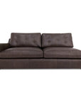 Thurlow - Left Arm Facing Sofa Leather - Espresso Brown