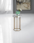 Melange - Grove Round End Table - Dark Brown