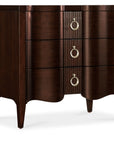 Bella Donna - Three-Drawer Nightstand - Dark Brown