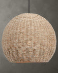 Seagrass - 1 Light Dome Pendant - Light Brown