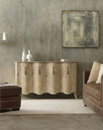 Melange - Draped Credenza - Light Brown