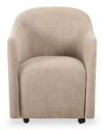 Drava - Rolling Dining Chair - Beige