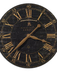 Bond Street - 18" Wall Clock - Black