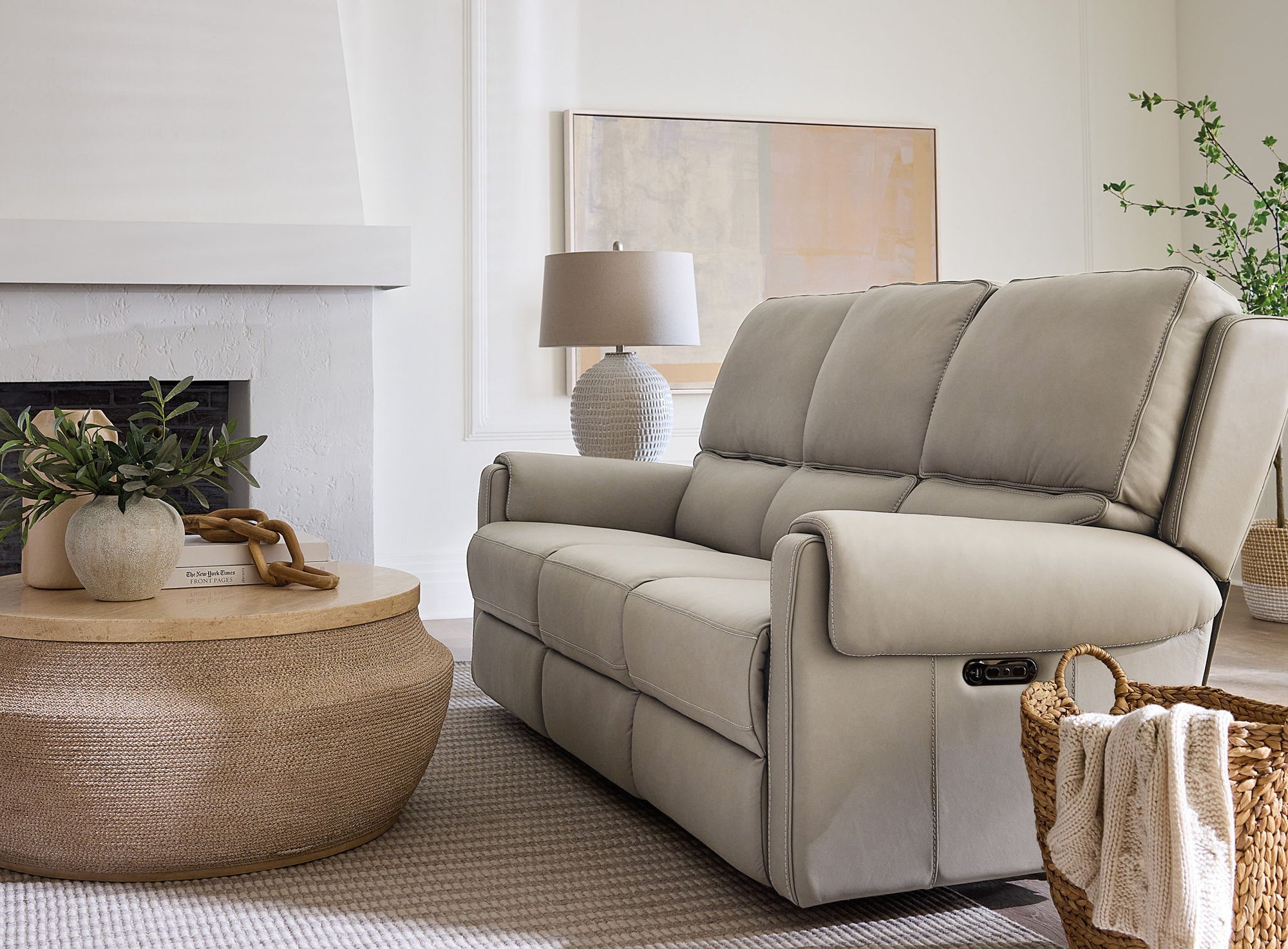 MS - Somers Power Sofa With Power Headrest