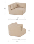 Matina - Corner Chair - Oatmeal