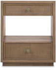Sonnet - Two-Drawer Nightstand - Dark Gray