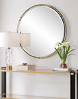 Wesley - Round Mirror - Gold