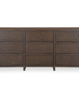 Jenson - 9 Drawer Dresser - Brown