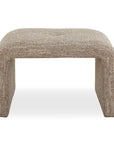 Leora - Upholstered Modern Small Bench - Brown