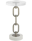 Oasis - Link Accent Table - Bronze / White
