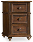 Leesburg - Chairside Chest - Dark Brown