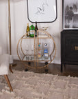 Zelina - Bar Cart - Gold