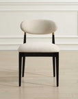 Moxie - Armless Dining Chair (Set of 2) - Black / Off White