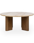 Idella - Travertine Round Table