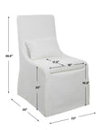 Coley - Armless Chair - White
