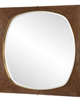 Garonne - Square Walnut Mirror