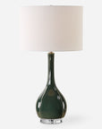 Essex - Green Glass Table Lamp