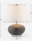 Beckley - Stone Table Lamp - Gray