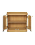 Simone - Nightstand - Cream / White / Light Brown