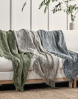 Throws - 50" x 70" TC Sharma Throw - Gray