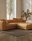 Davie - Nook Modular Sectional - Golden Yellow